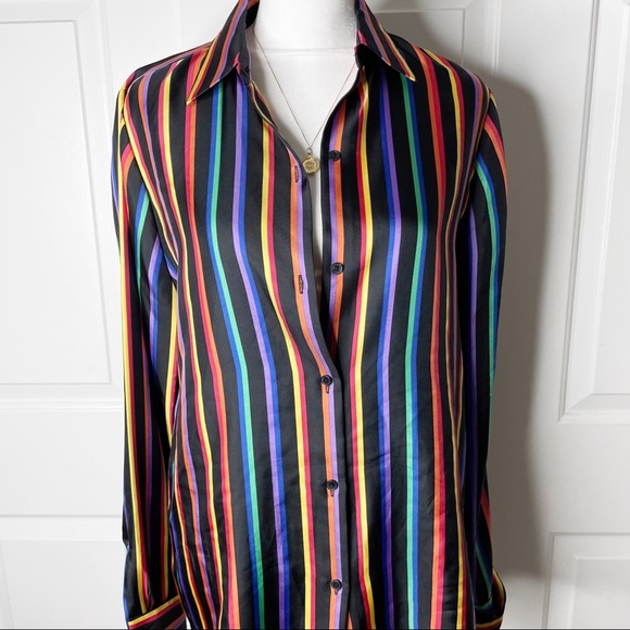 Jones New York Stripe Button Down Shirt (S) - Picture 2 of 8